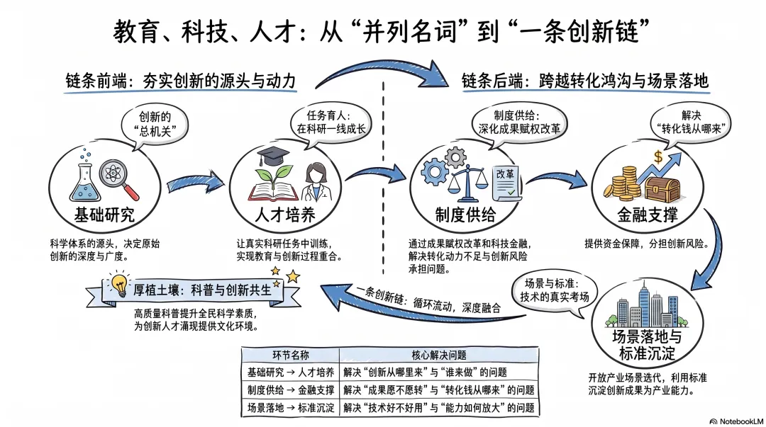 教育科技人才创新链示意图