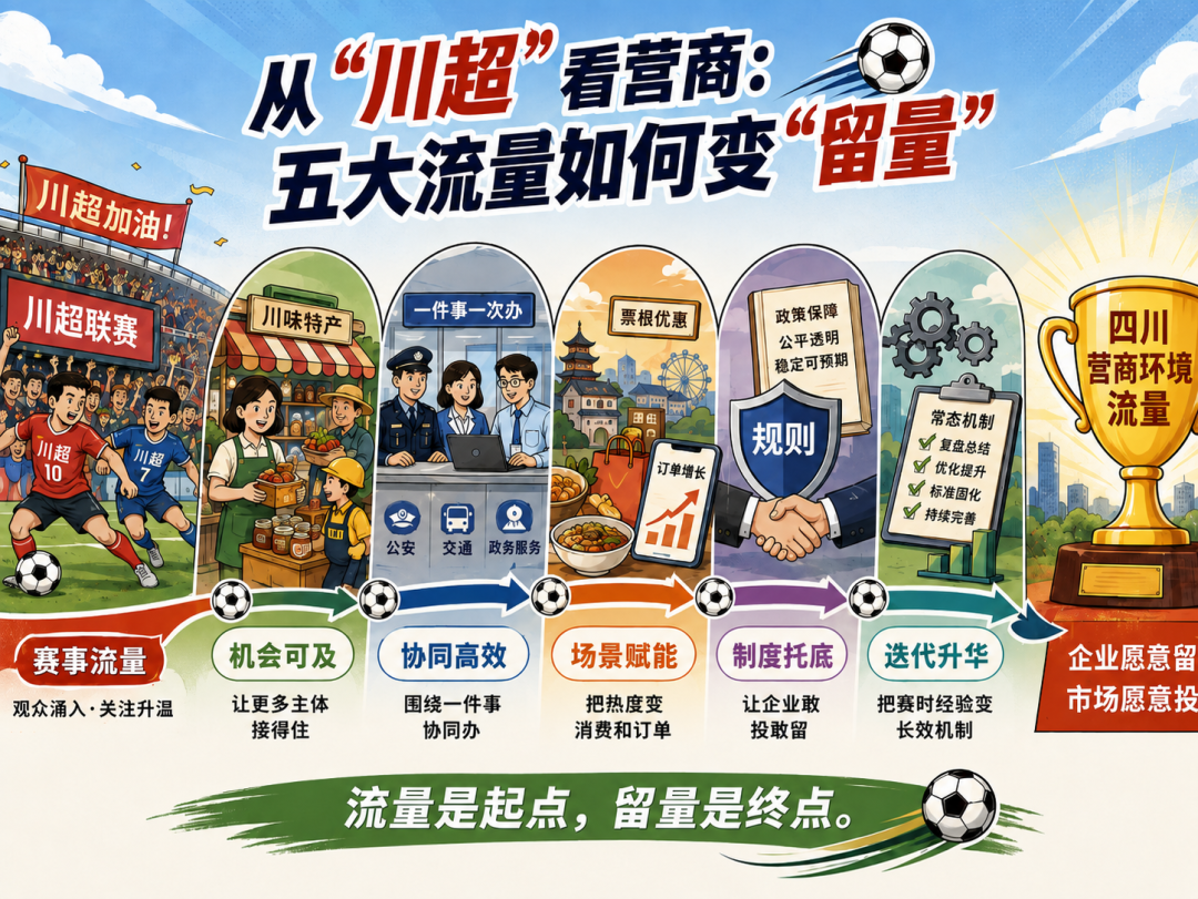 透过 “川超” 看营商环境:拆解四川营商环境五大“流量→留量”转化密码
